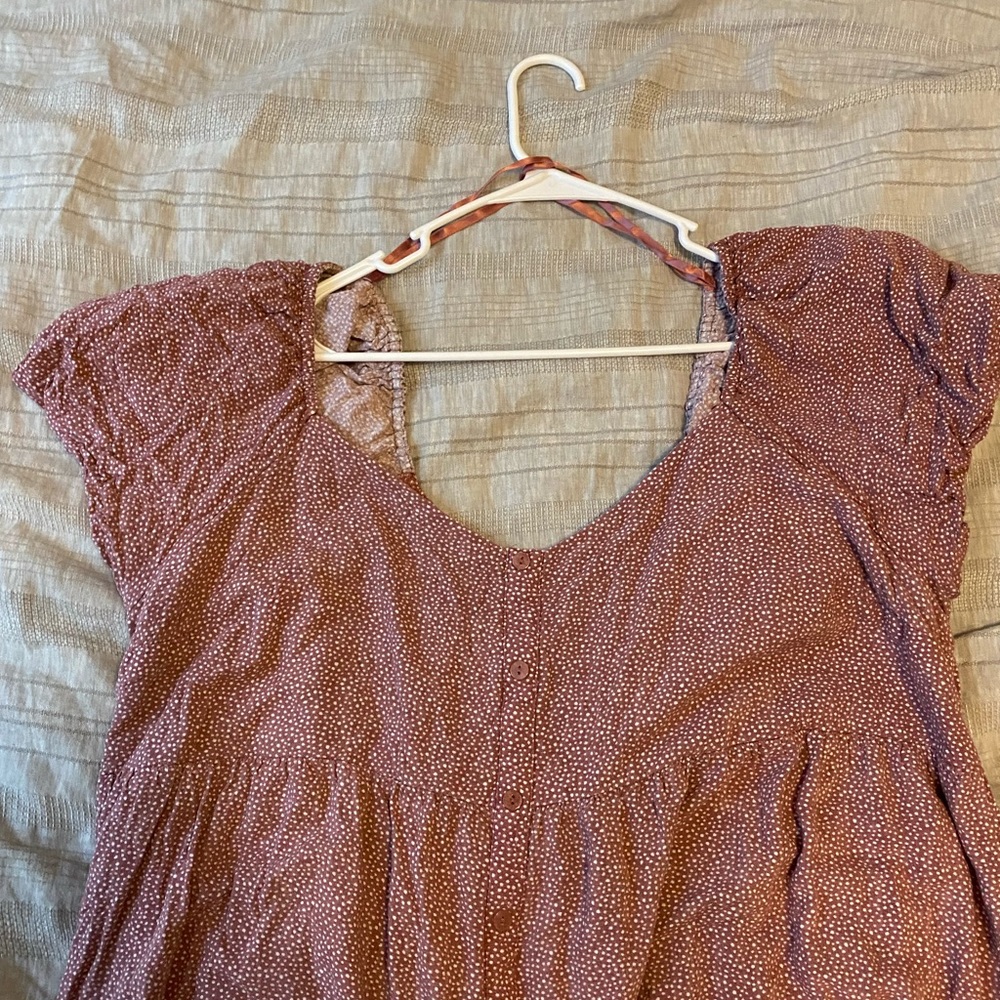 XXL Wild Fable Puff-Sleeve Babydoll Dress